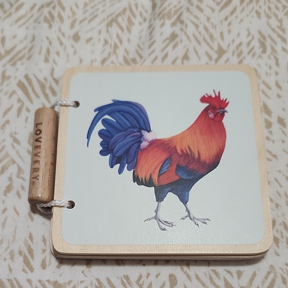 Lovevery Wooden Rooster Book